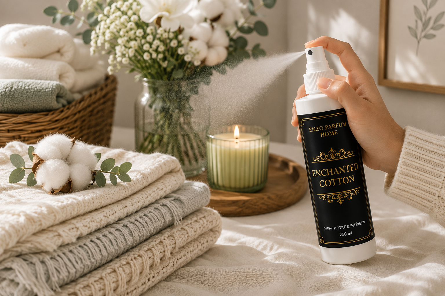 Spray textile & intérieur Enchanred cotton